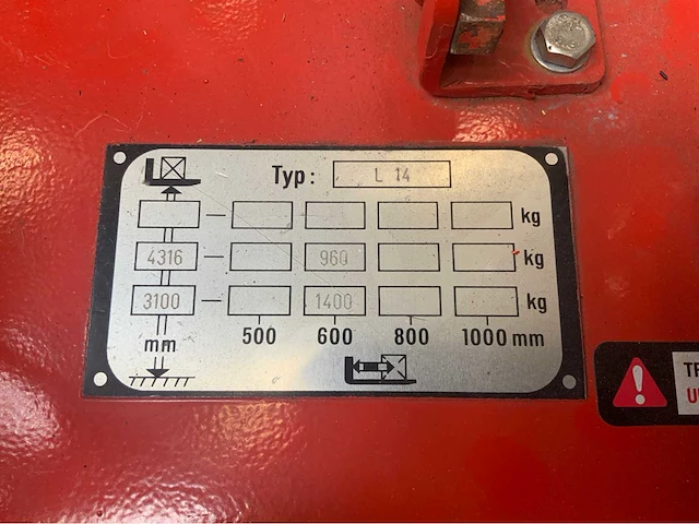 1998 linde l-14 stapelaar - afbeelding 7 van  19