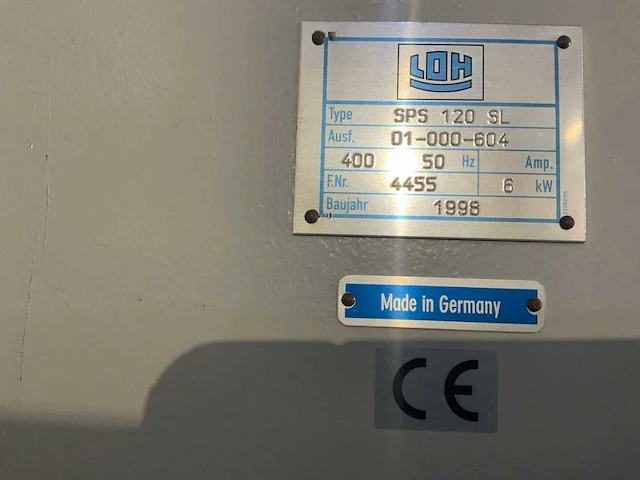 1998 loh sps 120 sl coördinatenslijpmachine - afbeelding 6 van  9