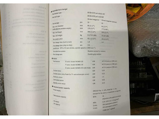 1998 masuura mc-800 vg cnc bewerkingscentrum - afbeelding 8 van  18