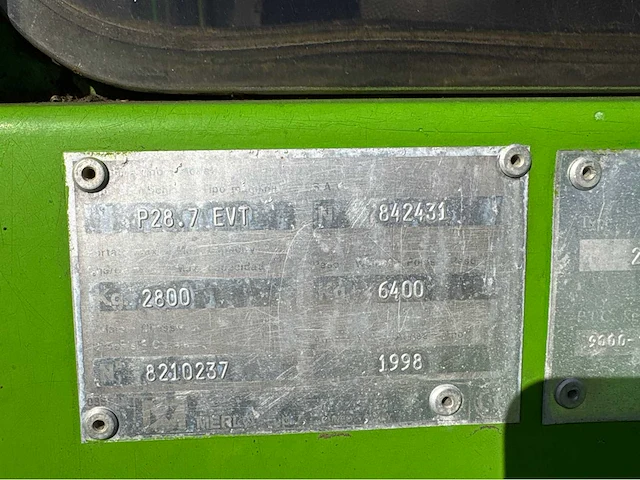 1998 merlo p28.7 evt verreiker - afbeelding 34 van  44