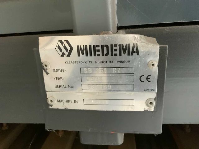 1998 miedema sb 851 rz mobiele stortbunker - afbeelding 3 van  11