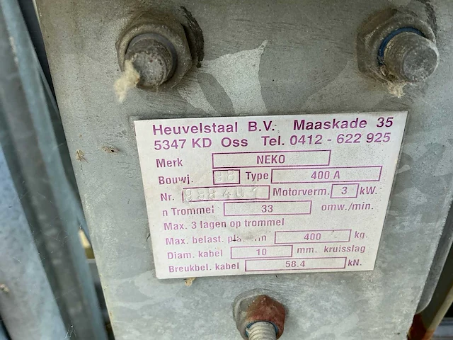 1998 neko 400a bouwlift - afbeelding 10 van  18