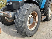 1998 new holland ts100 vierwielaangedreven landbouwtractor met bos maaiarm - afbeelding 21 van  52