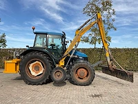 1998 new holland ts100 vierwielaangedreven landbouwtractor met bos maaiarm - afbeelding 34 van  52