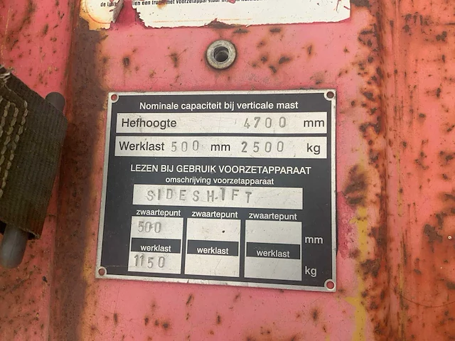 1998 nichiyu fb25pn vorkheftruck - afbeelding 24 van  24