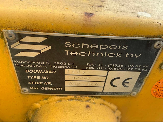 1998 schepers 1800 hk opraapwagen - afbeelding 6 van  14