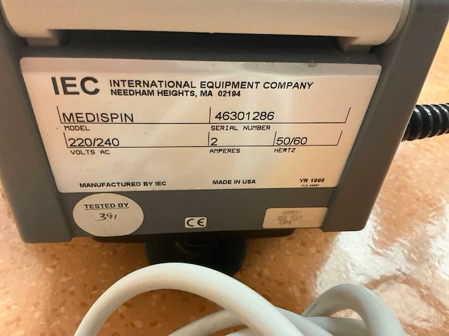 1998 thermofisher medi-spin bloed centrifuge - afbeelding 3 van  3
