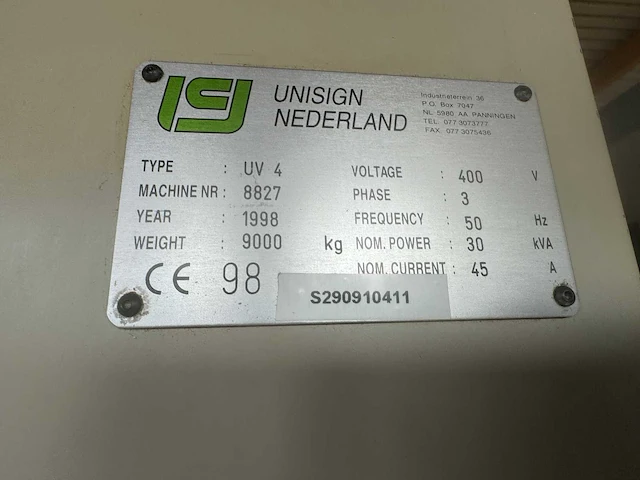 1998 unisign univers 4 cnc bewerkingscentrum - afbeelding 18 van  20