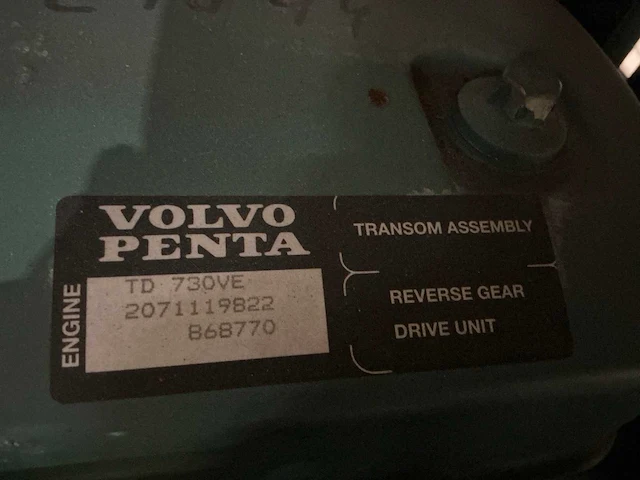 1998 volvo penta td 730ve dieselmotor - afbeelding 32 van  34