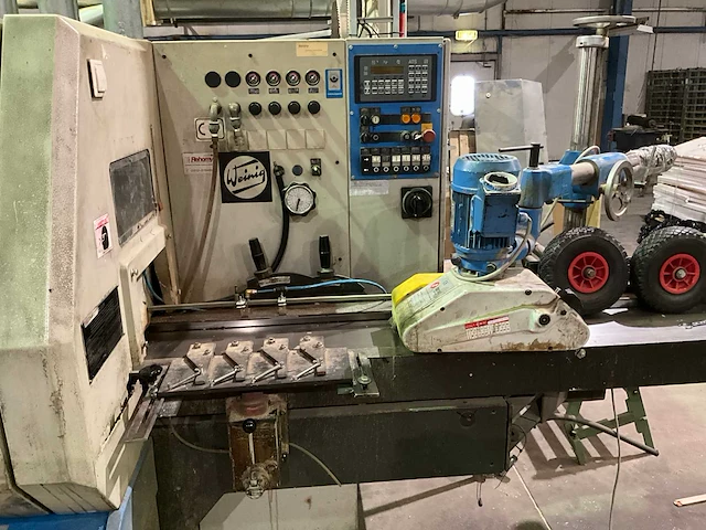1998 weinig unimat 23e vierzijdige profileer- en schaafmachine v.v. masterwood euromec feeder - afbeelding 16 van  20