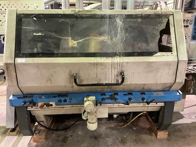 1998 weinig unimat 23e vierzijdige profileer- en schaafmachine v.v. masterwood euromec feeder - afbeelding 17 van  20
