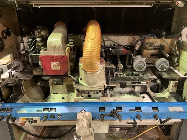 1998 weinig unimat 23e vierzijdige profileer- en schaafmachine v.v. masterwood euromec feeder - afbeelding 18 van  20