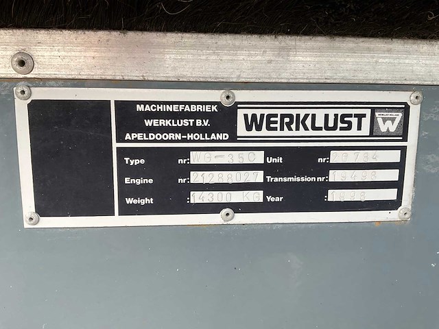1998 werklust wg 35 c shovel - afbeelding 38 van  43