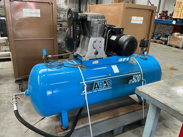 1999 abac b7000-500ft10 v38-660 al-f luchtcompressor - afbeelding 1 van  8