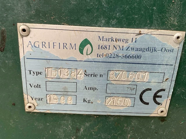 1999 agrifirm tb1384 2-fase bloembollenrooier - afbeelding 14 van  23
