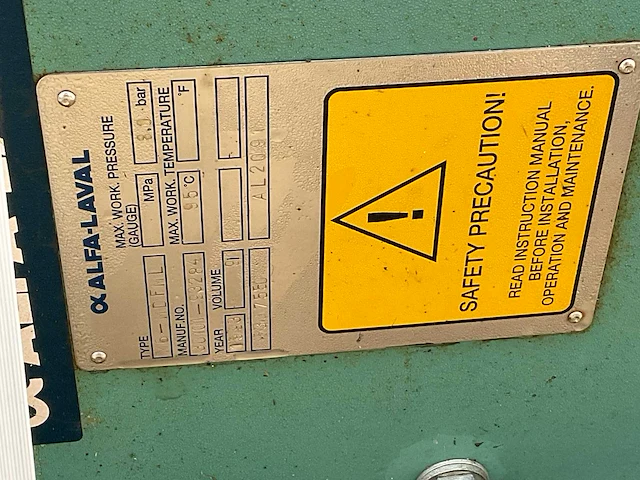 1999 alfa-laval m6-mdfml platenwarmtewisselaar - afbeelding 3 van  3