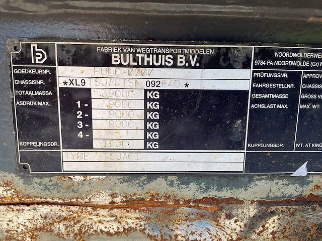 1999 bulthuis tsja01 carrier - afbeelding 13 van  20