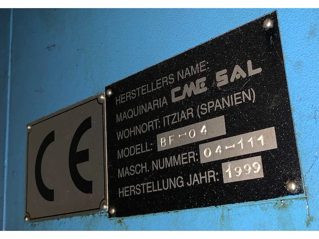 1999 cme bf-04 cnc bedfreesmachine - afbeelding 29 van  46