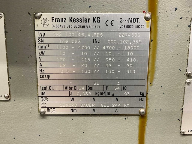1999 deckel dmc 100v hi-dyn cnc freesmachine - afbeelding 15 van  44