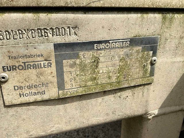 1999 euro trailer aanhangwagen - afbeelding 8 van  16