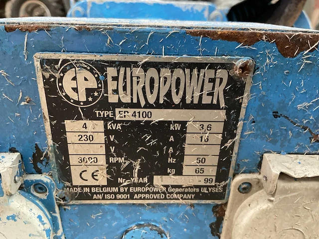1999 europower ep4100 stroomgenerator - afbeelding 6 van  6