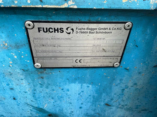 1999 fuchs mhl320 mobiele overslag kraan - afbeelding 26 van  32