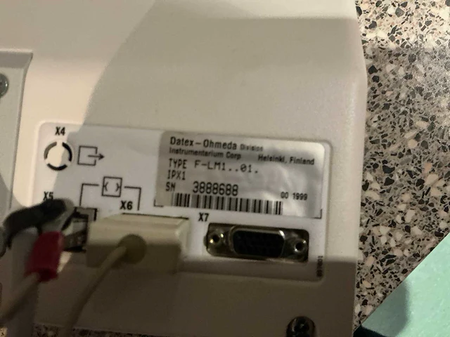 1999 ge datex ohmeda light bewakingsmonitor - afbeelding 4 van  6