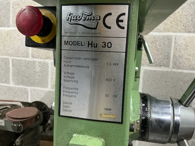 1999 huvema hu30 kolomboormachine - afbeelding 5 van  7
