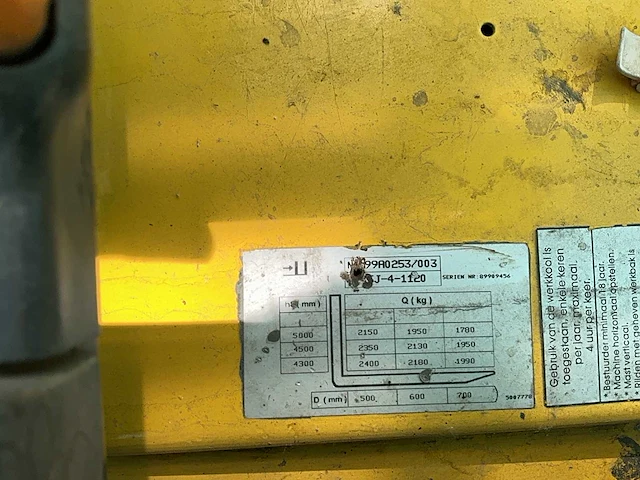 1999 jungheinrich efg-v 25 elektrische heftruck - afbeelding 18 van  26