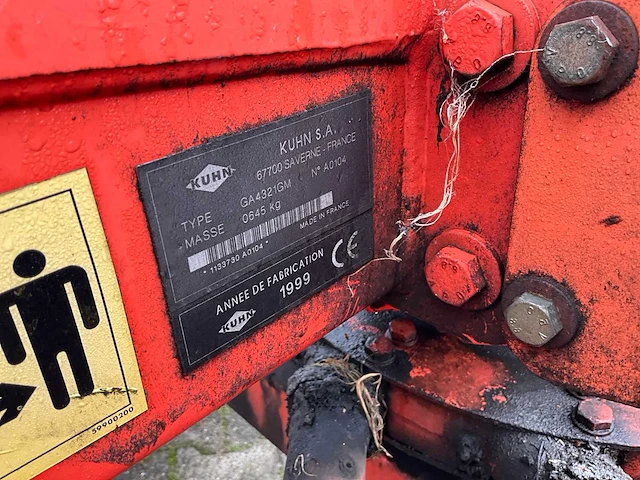 1999 kuhn ga 4321 gm zwadhark - afbeelding 4 van  13