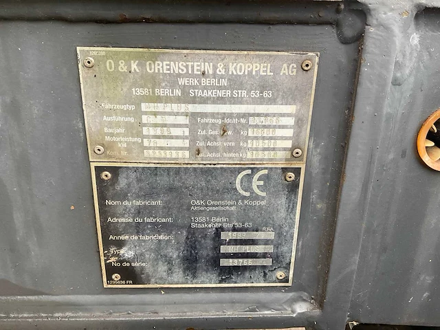 1999 o&k mh plus banden graafmachine - afbeelding 33 van  39