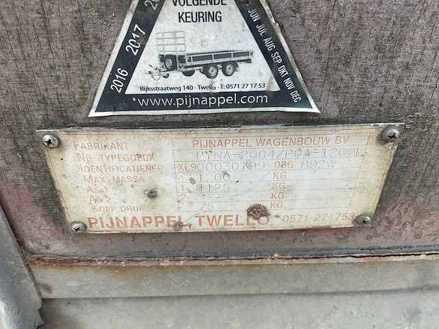 1999 pijnappel aanhangwagen - afbeelding 5 van  16