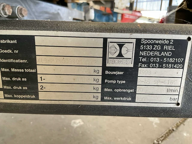 1999 rioned mobiele riool hogedrukreiniger - afbeelding 15 van  22