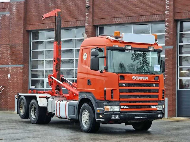 1999 scania r124-420 haakarm vrachtwagen - afbeelding 12 van  27
