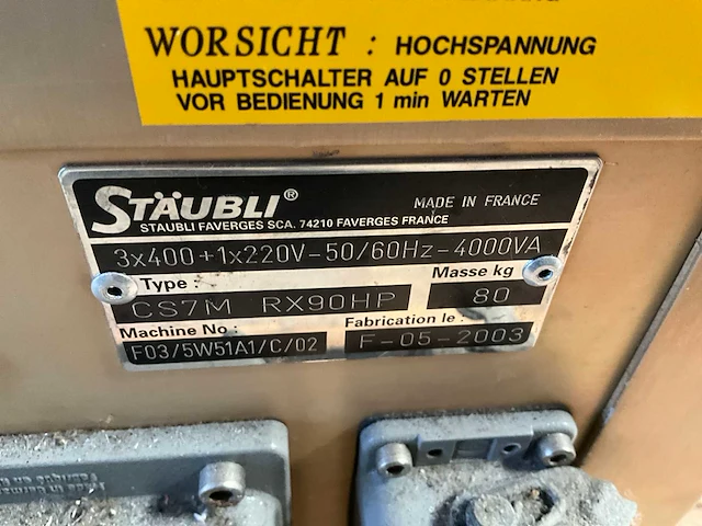 1999 staubli rx90 hp industriële robot - afbeelding 10 van  18