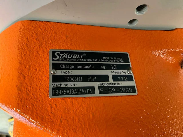 1999 staubli rx90 hp industriële robot - afbeelding 18 van  18