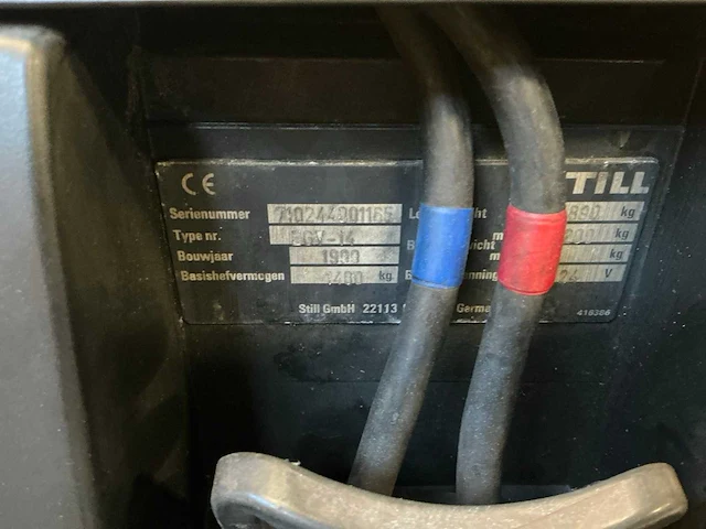 1999 still egv-14 elektrische palletwagen - afbeelding 7 van  15