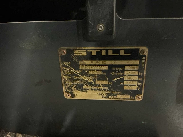 1999 still r 60-25 vorkheftruck - afbeelding 35 van  40