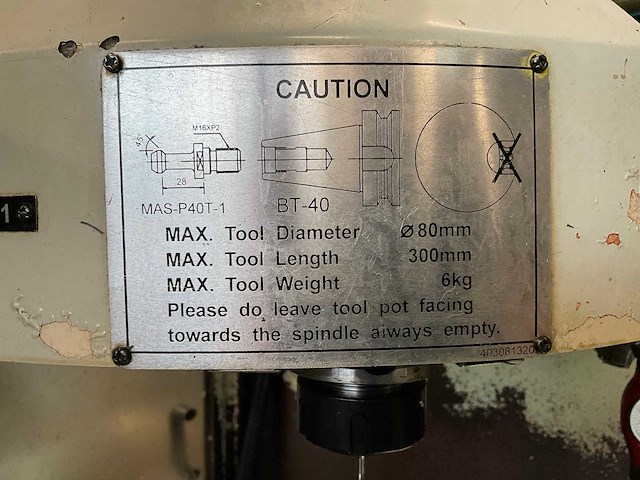 1999 supermax ycm-v65a cnc freesmachine - afbeelding 13 van  25