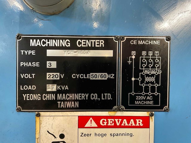 1999 supermax ycm-v65a cnc freesmachine - afbeelding 25 van  25