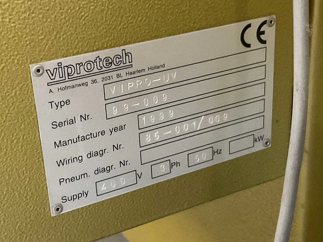 1999 viprotech vipro-uv uv-droger - afbeelding 4 van  4