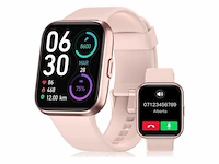 1x aeac - dames smartwatch - 1,7 touchscreen - alexa & whatsapp - gezondheidsmonitoring aeac - afbeelding 2 van  3