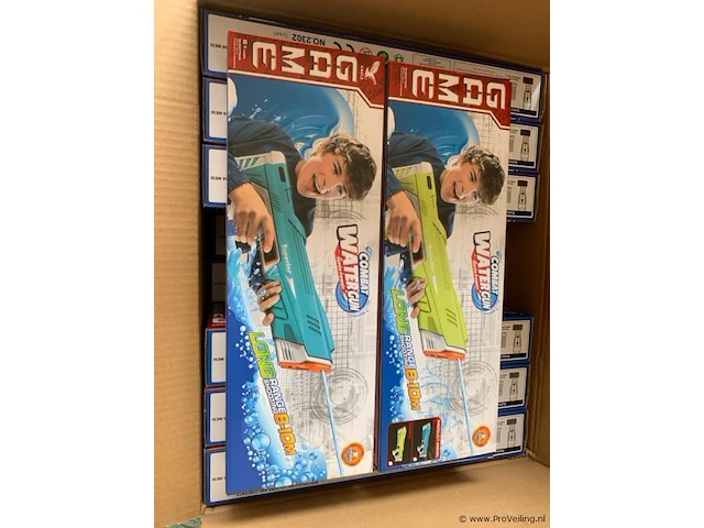 1x automatisch waterpistool - 250ml capaciteit - blauw - afbeelding 3 van  4