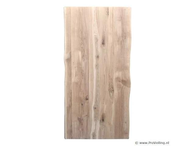 1x boomstam tafel eiken - 260x100 cm - massief eiken - spinpoot metaal 5x10 - afbeelding 2 van  3