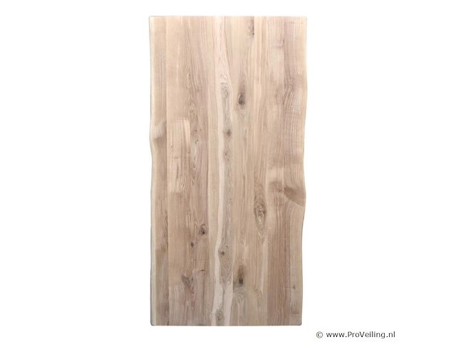 1x boomstam tafel eiken - 260x100 cm - massief eiken - spinpoot metaal 5x10 - afbeelding 2 van  3