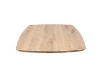 1x deens ovaal tafel eiken - verjongde rand - 160x100 cm - massief eiken - spinpoot klein metaal 5x10 - afbeelding 3 van  5