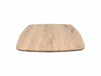 1x deens ovaal tafel eiken - verjongde rand - 160x90 cm - massief eiken - spinpoot klein metaal 5x10 - afbeelding 3 van  5