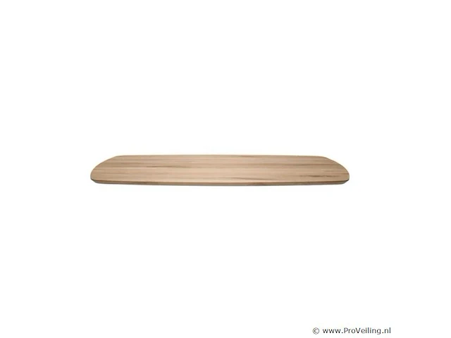 1x deens ovaal tafel eiken - verjongde rand - 220x115 cm - massief eiken - spinpoot metaal 5x10 - afbeelding 2 van  5