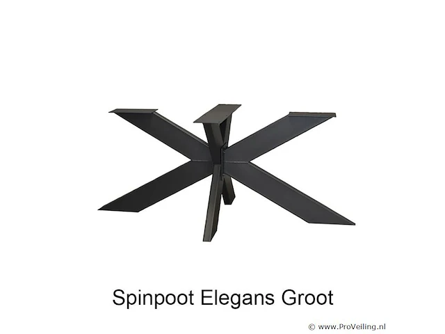 1x deens ovaal tafel eiken - verjongde rand - 220x115 cm - massief eiken - spinpoot metaal 5x10 - afbeelding 5 van  5