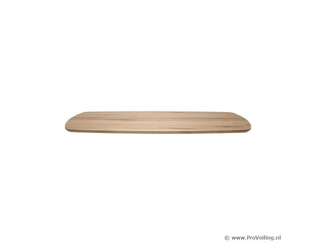 1x deens ovaal tafel eiken - verjongde rand - 220x115 cm - massief eiken - spinpoot metaal 5x10 - afbeelding 2 van  5